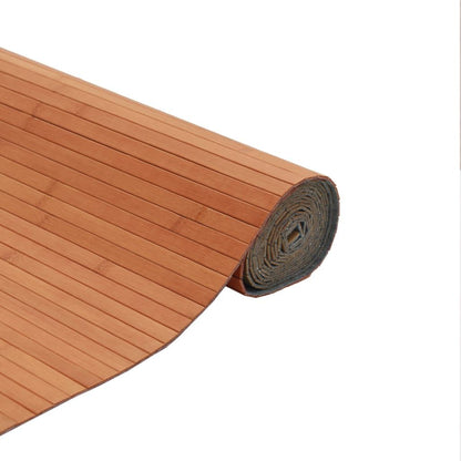 Vidaxl Alfombra Rectangular Bambú Marrón 80x100 Cm_3