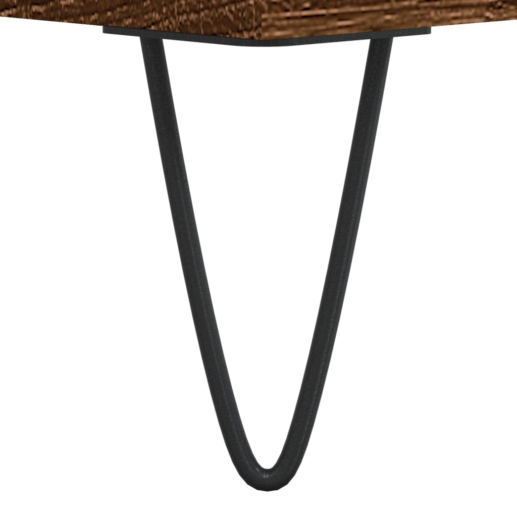 Aparador Madera Contrachapada Marrón Roble 60x35x70 Cm / Vetonek_1