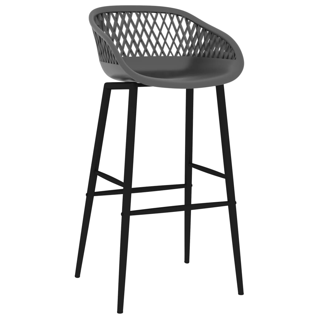 Taburetes De Cocina 2 Unidades Gris_0