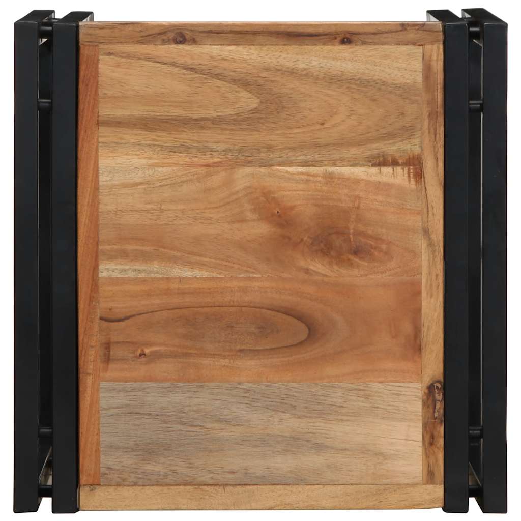 Mesa De Centro 40x40x35 Cm De Madera Maciza De Acacia_2