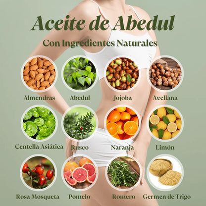 QKnatur - Aceite De Abedul Para La Celulitis 100ml - Tonifica, Reafirma Y Revitaliza La Piel - Mejora La Elasticidad_4