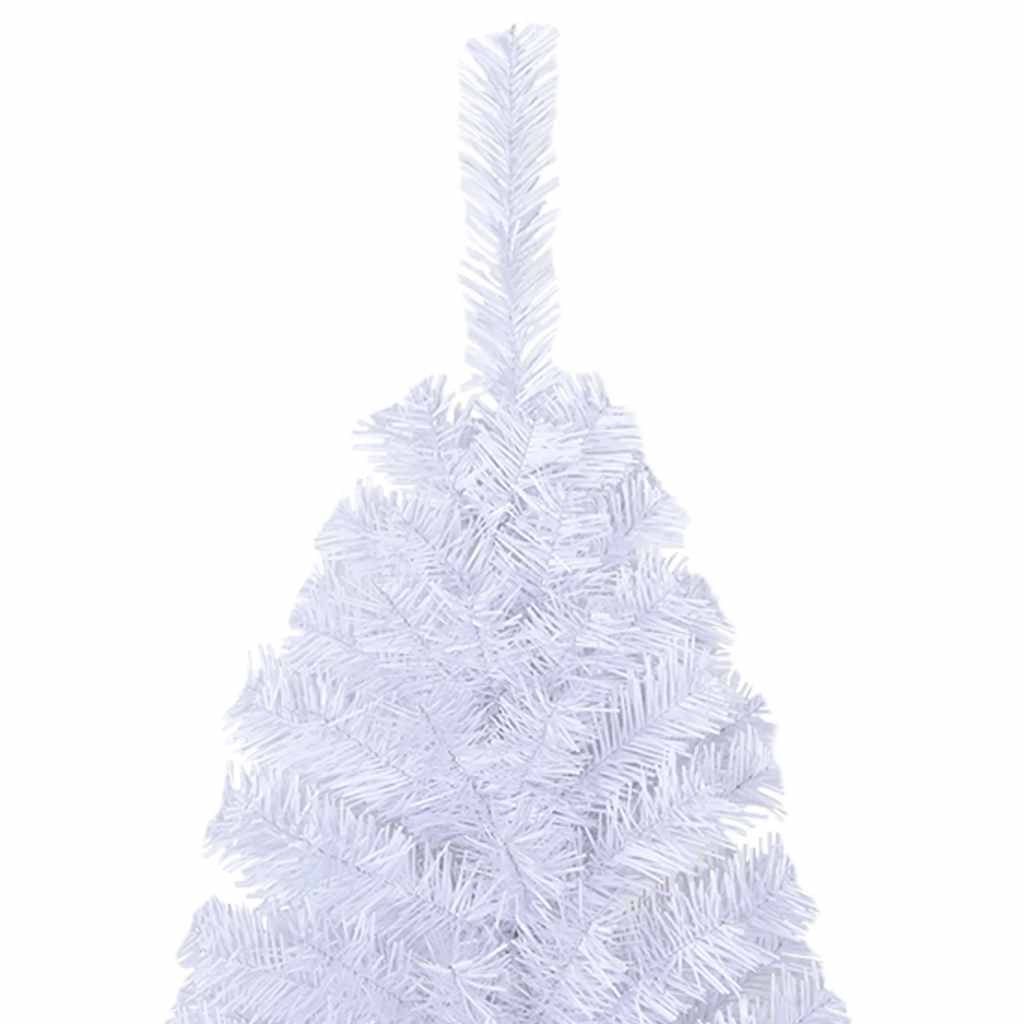 Vidaxl Árbol De Navidad Artificial Con Ramas Gruesas Pvc Blanco 120 Cm_3