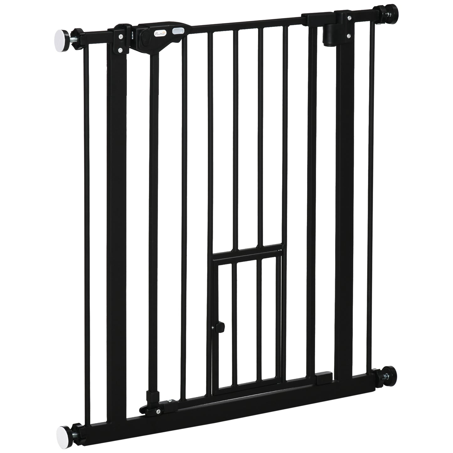 Pawhut Barrera De Seguridad Para Perros Extensible 74-80x76,2 Cm Negro_0
