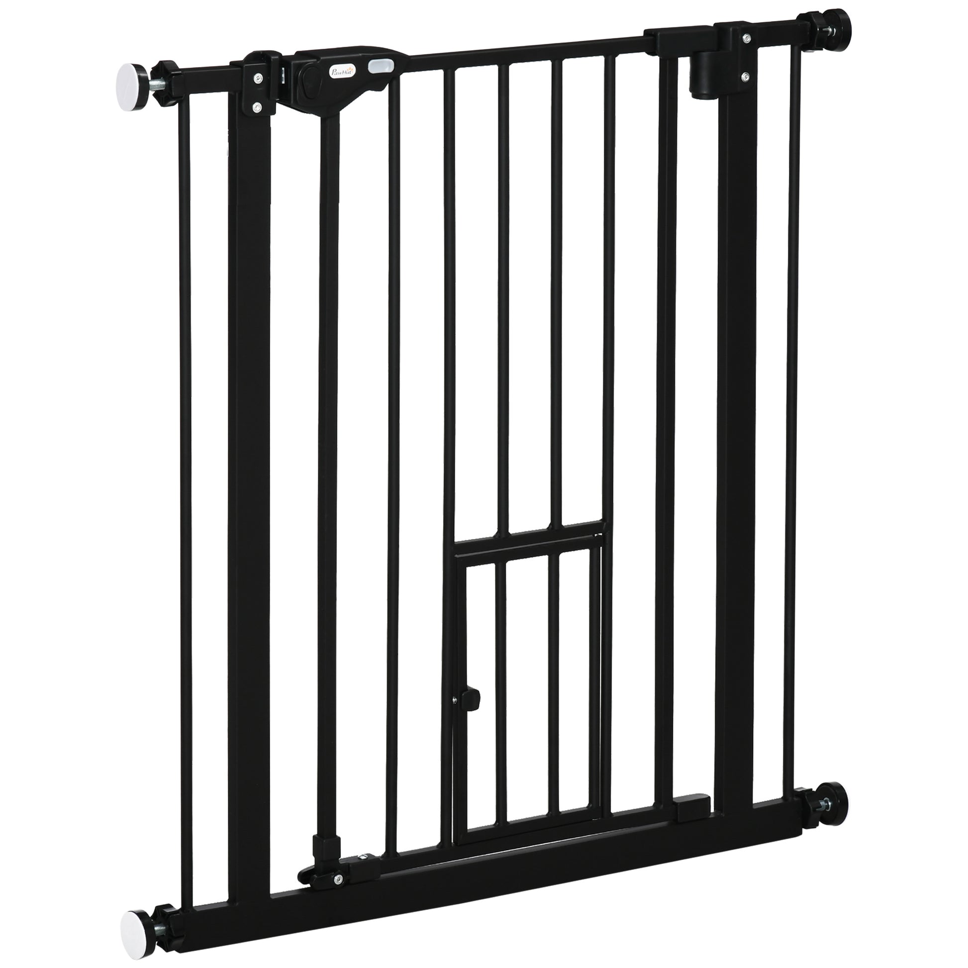 Pawhut Barrera De Seguridad Para Perros Extensible 74-80x76,2 Cm Negro_0