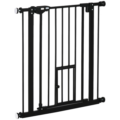 Pawhut Barrera De Seguridad Para Perros Extensible 74-80x76,2 Cm Negro_0