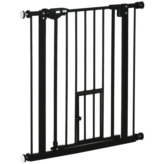 Pawhut Barrera De Seguridad Para Perros Extensible 74-80x76,2 Cm Negro_0