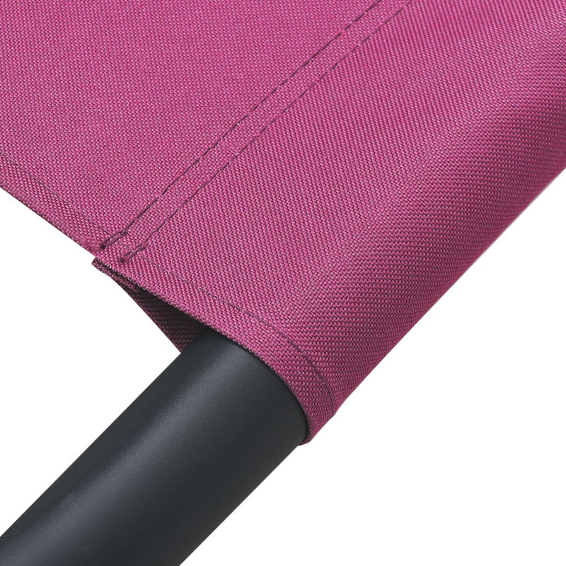 Vidaxl Tumbona De Jardín Con Toldo Y Cojines Rosa_5