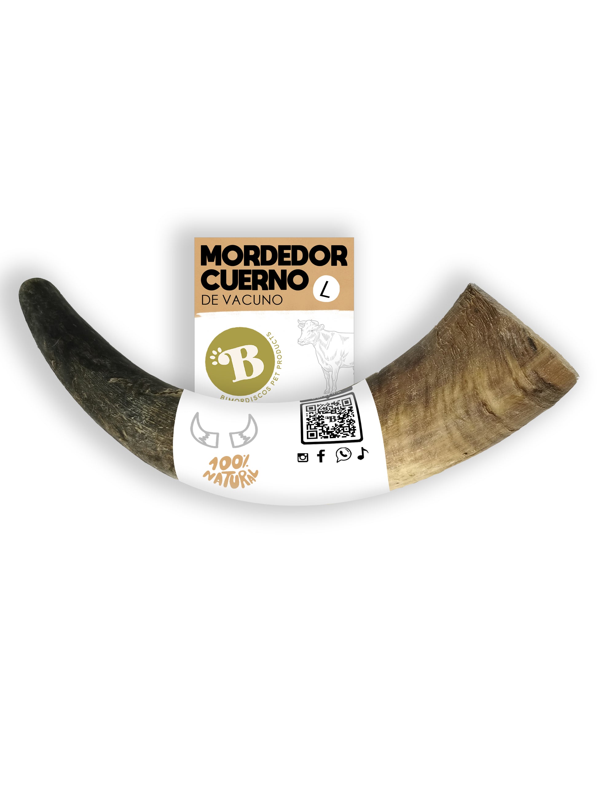 Bimordiscos Cuerno De Vaca / Toro Para Perros.