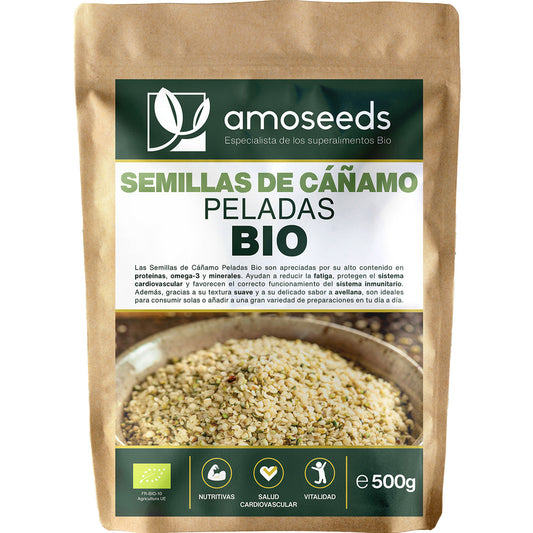 Semillas De Cáñamo Peladas Bio 500g_0