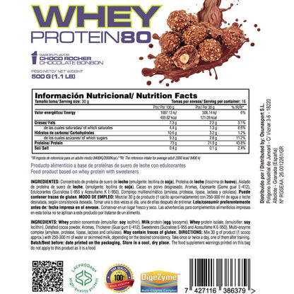 Whey Protein80 - 500g - Bombón Rocher - Aumenta La Masa Muscular - Masmusculo_4
