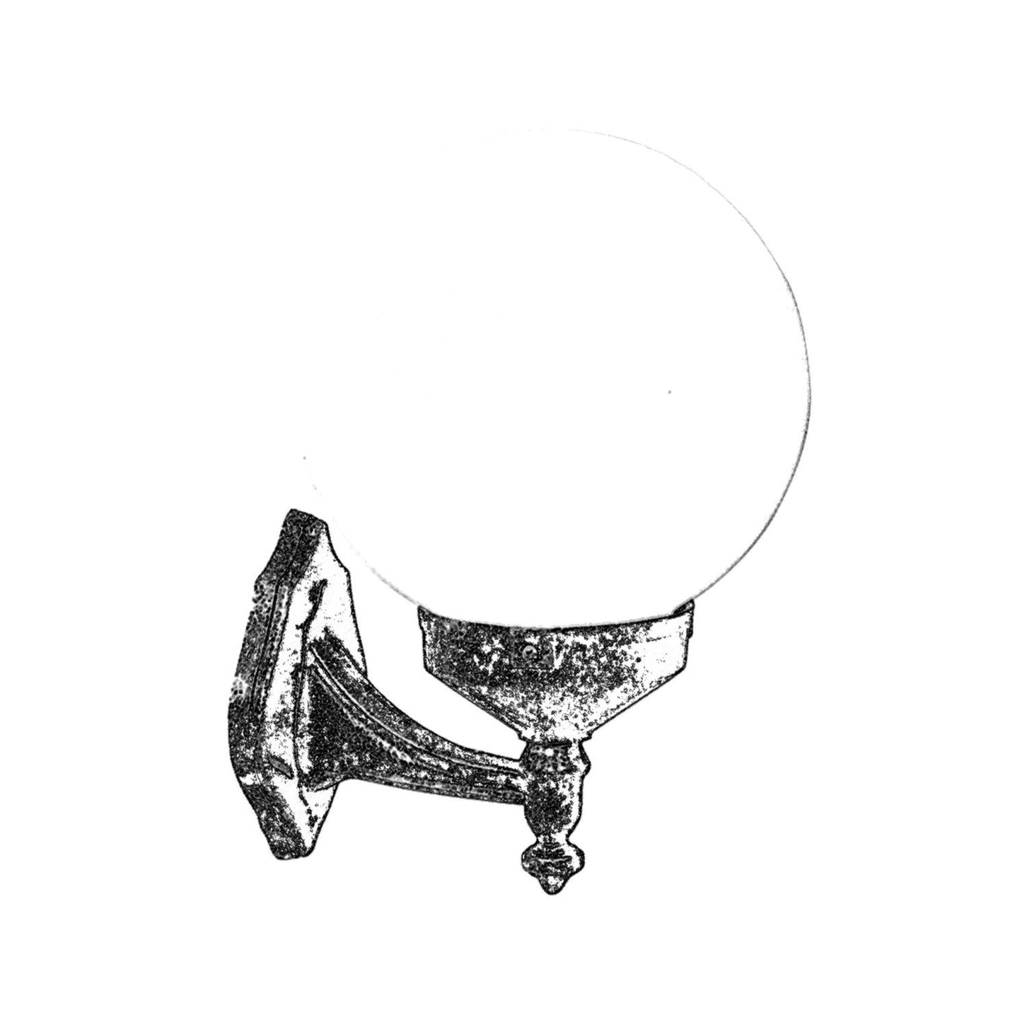 Aplique De Pared Para Exterior, Abs , Marrón, 30x25x35, Casquillo E 27 Max 60 W_1