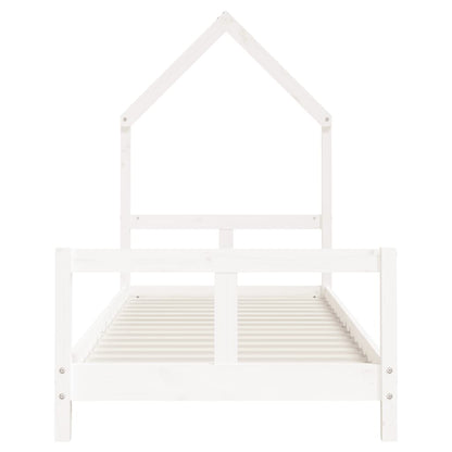 Vidaxl Estructura De Cama Para Niños Madera De Pino Blanco 80x200 Cm_3