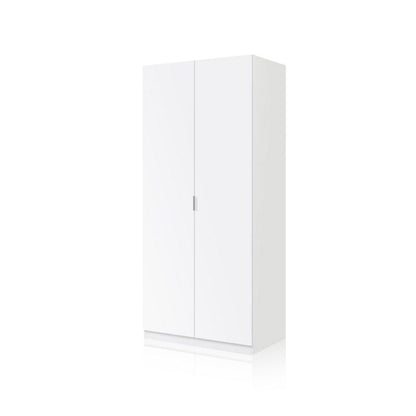 Armario 2 Puertas 1 Estante Blanco_4