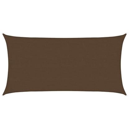 Vidaxl Toldo De Vela Hdpe Marrón 160 G/m² 4x7 M_0