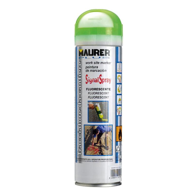 Spray Pintura Trazador Verde Fluorescente 500 Ml.