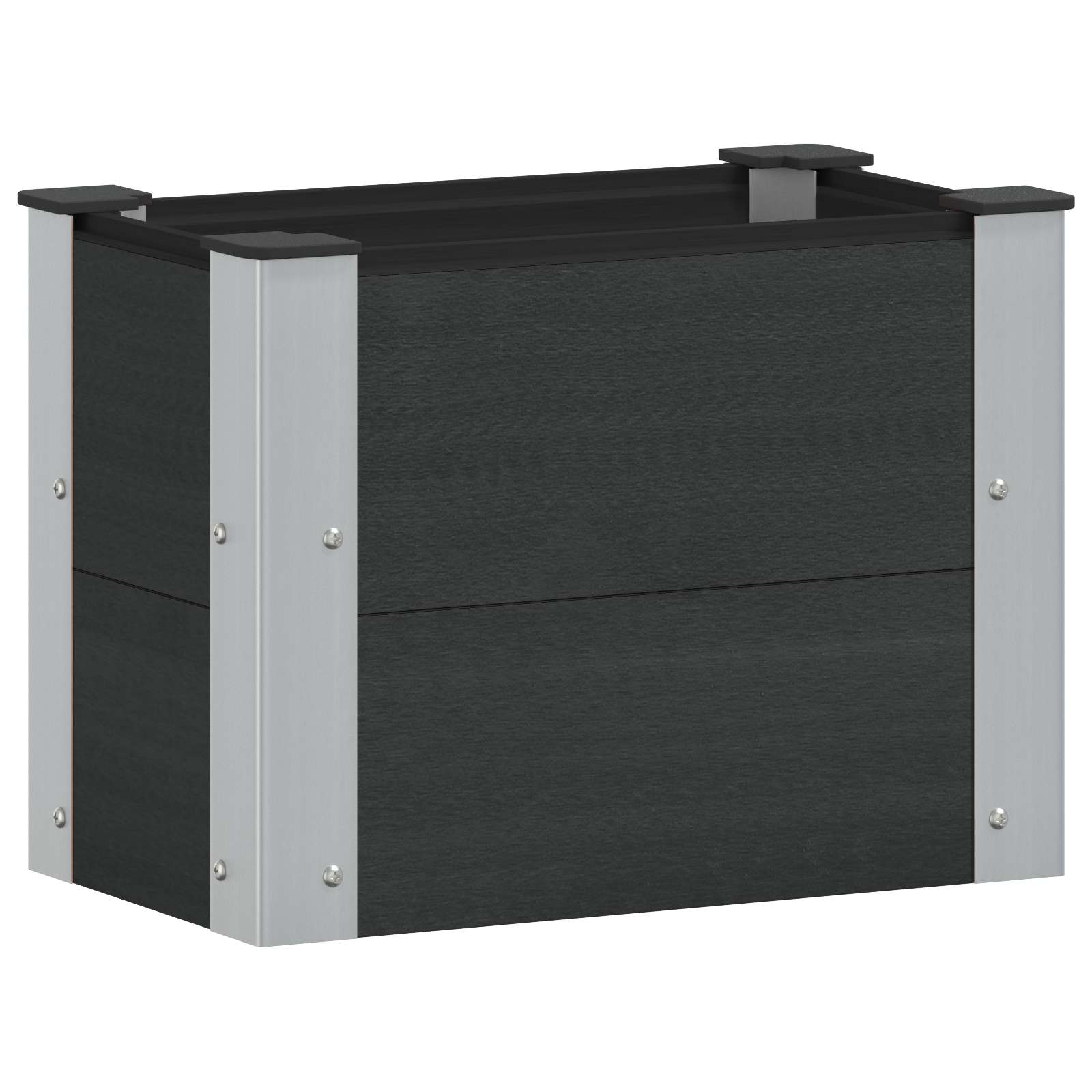 Arriate Elevado Negro 50 X 30 X 36 Cm_0