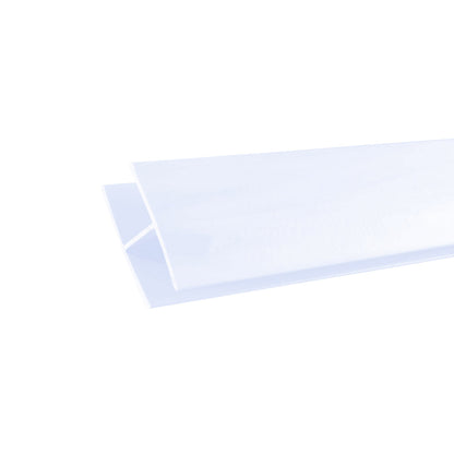 Pack Instalación Vertical 2 Celosías Pvc 18 Mm Blanco Con Perfiles Y Unión 1x2 M_5