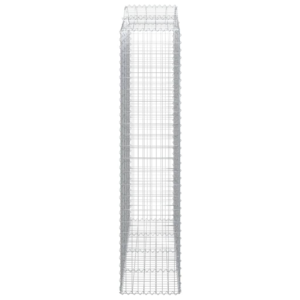 Cestas De Gaviones 8 Uds Forma De Arco Hierro 200x50x220/240 Cm_4