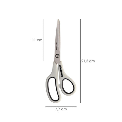 Tijeras Multiuso Acero Inoxidable 8,5 / 220 Mm. Hojas Acero Inoxidable, Mango Comodo Y Suave