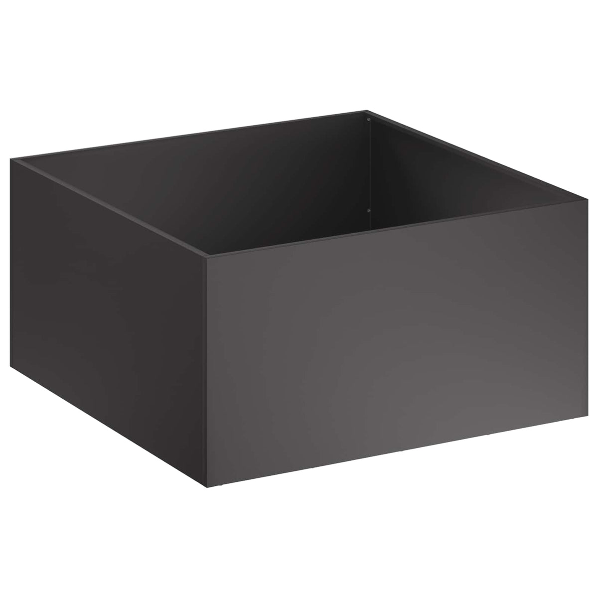 Macetero De Jardín 2 Uds. Negro 100 X 100 X 40 Cm_2