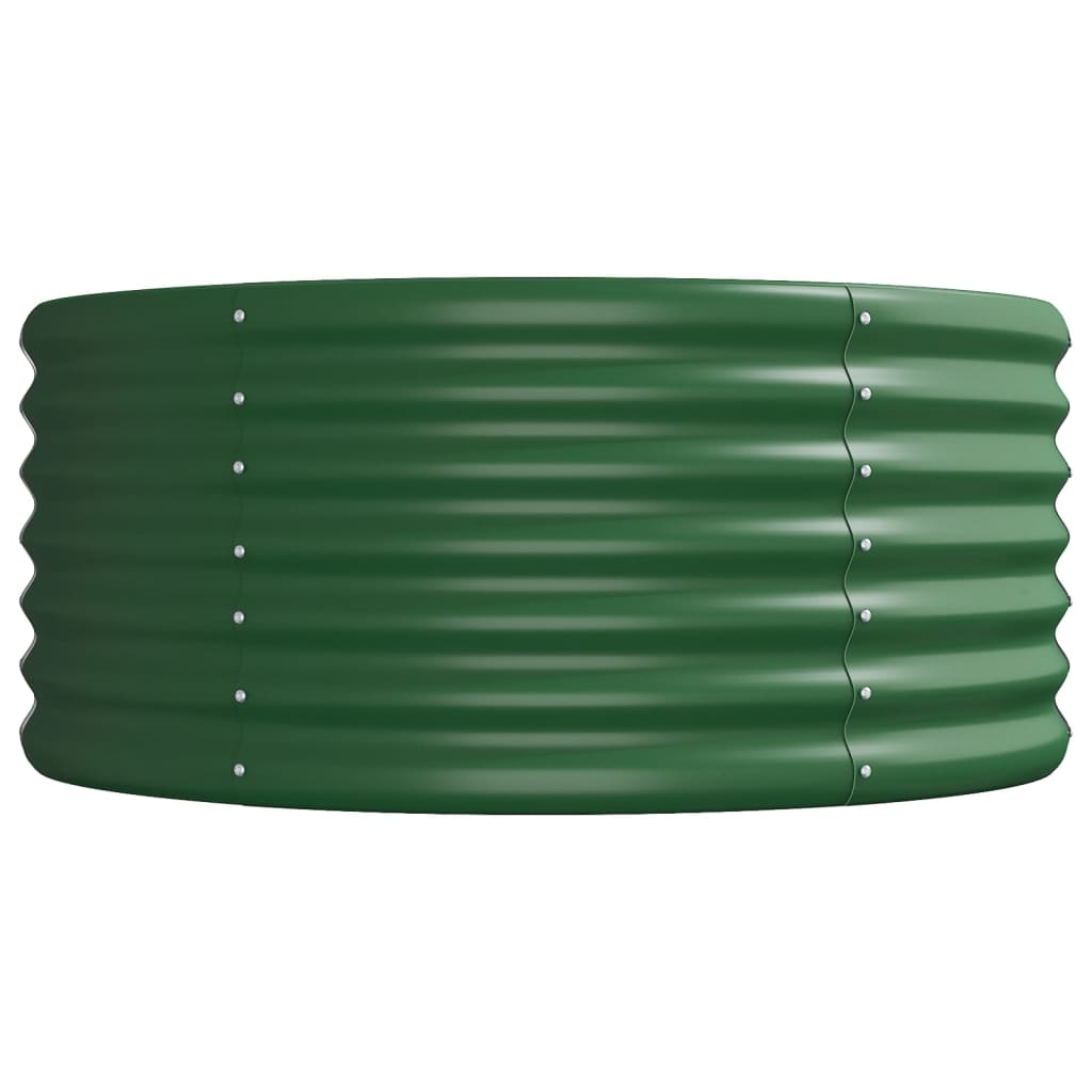 Jardinera Arriate Acero Galvanizado Verde 224x80x36 Cm_3