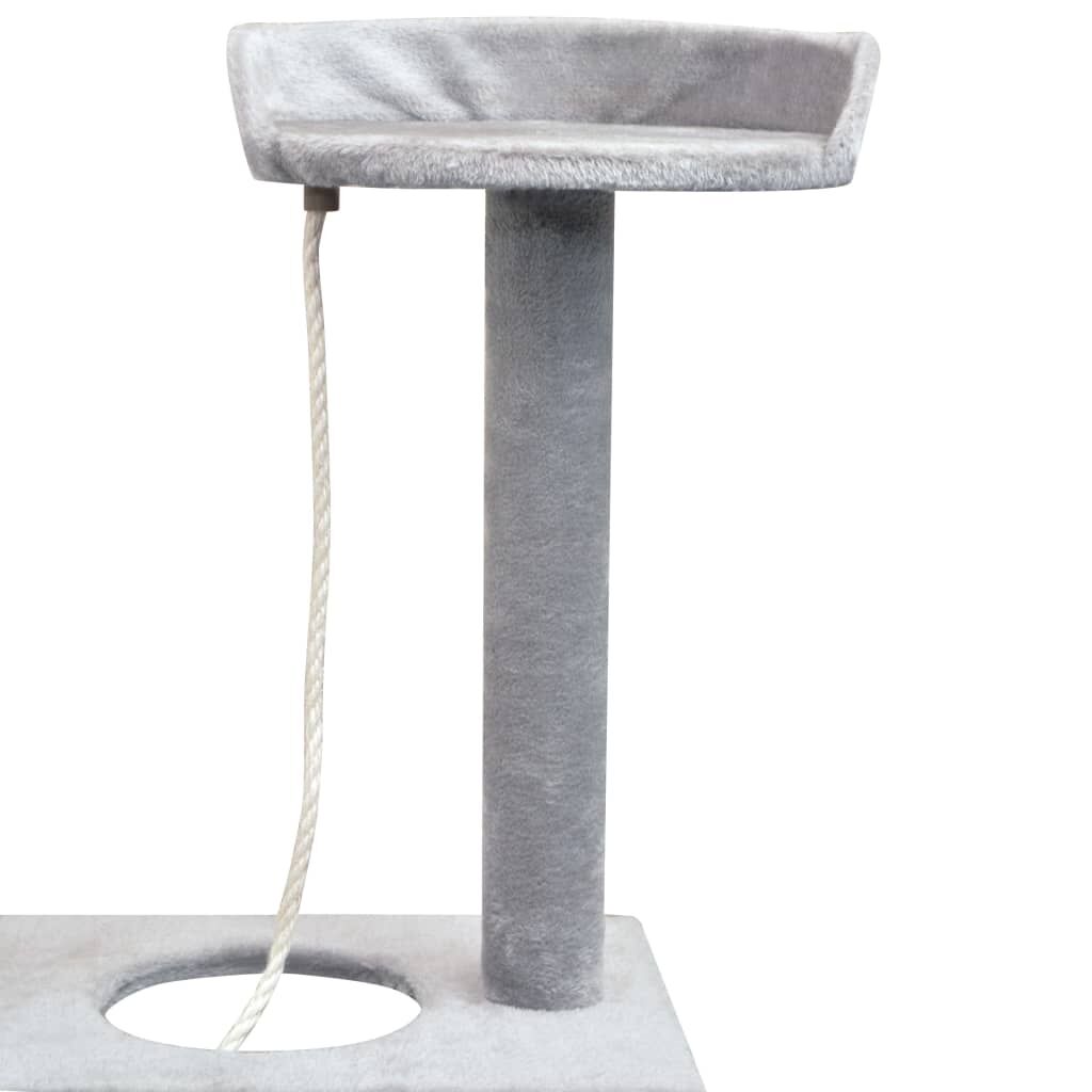 Vidaxl Rascador Para Gatos Con Poste Rascador De Sisal 150 Cm Gris_3