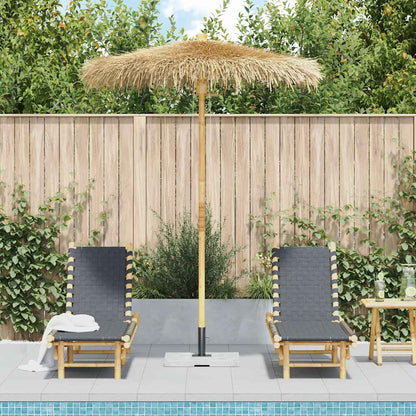 Sombrilla Tiki Con Dosel De Hojas De Plátano De 180 Cm De Bambú_2