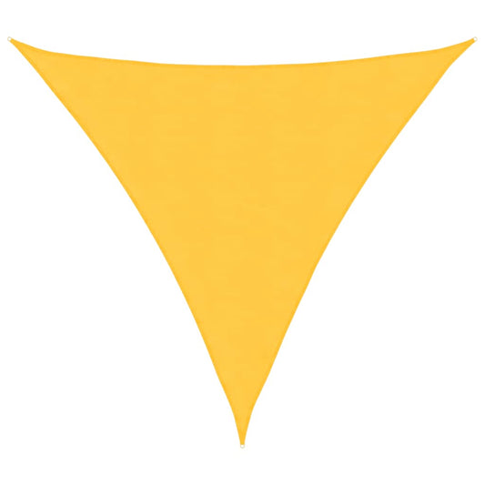 Toldo De Vela Triangular Tela Oxford Amarillo 3x3x3 M_0