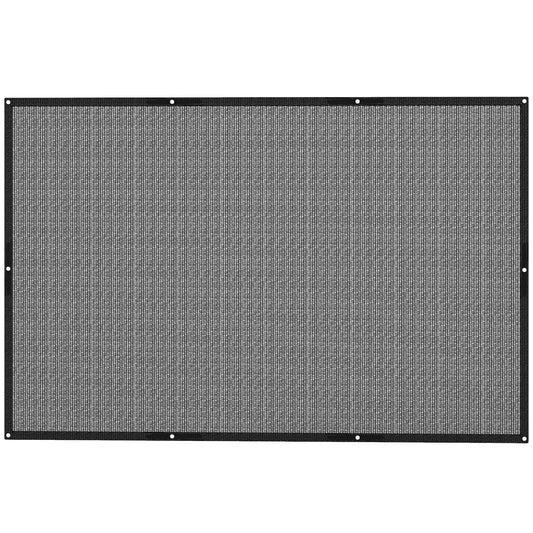 Outsunny Toldo Vela De Sombra Rectangular 3x2 M Protección Solar 65% Negro_0