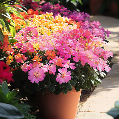 Siskiyou Lewisia - 6 Pzs - Lewisia Cotyledon - Altura 10-20cm - ⌀10cm_1