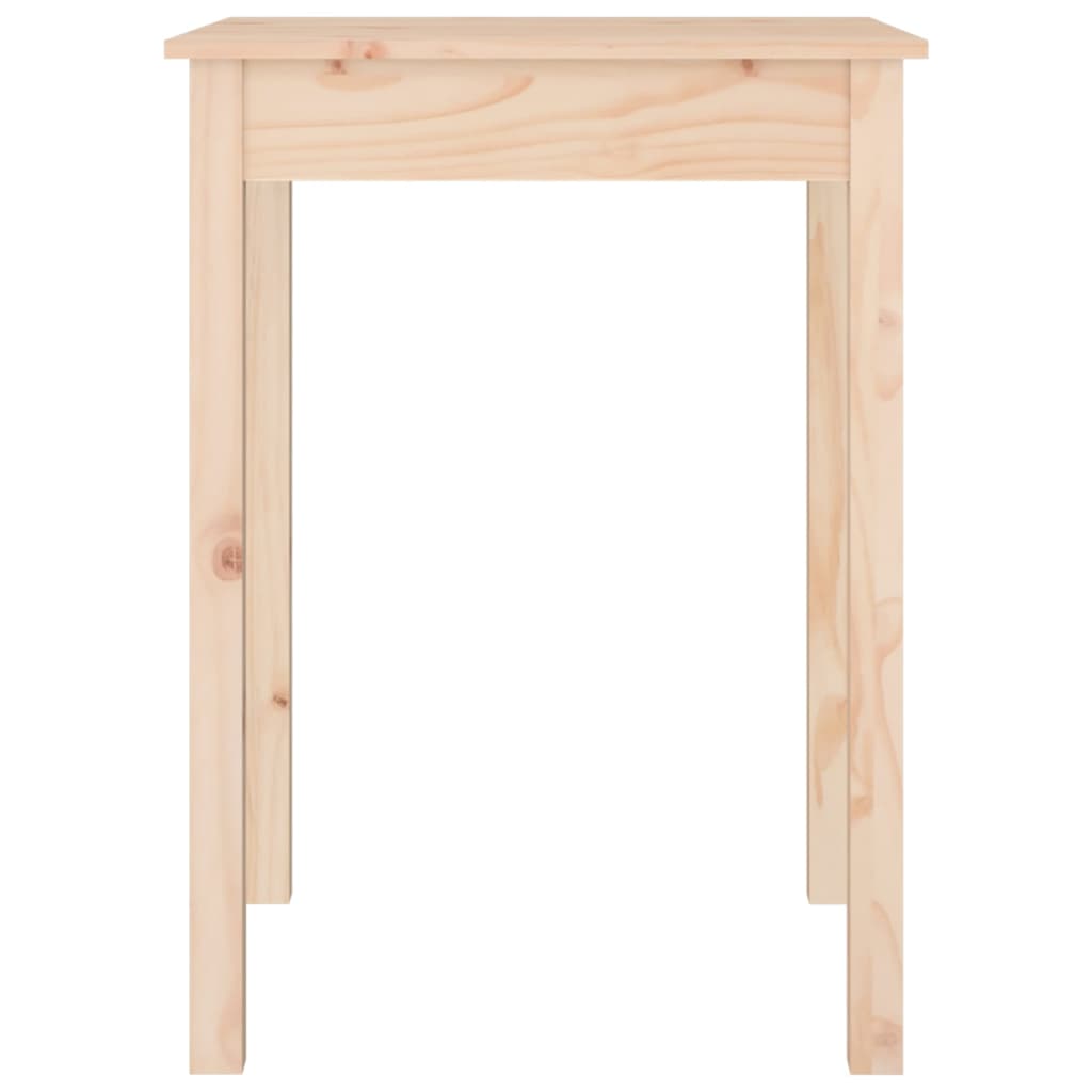 Mesa De Comedor Madera Maciza De Pino 55x55x75 Cm_2