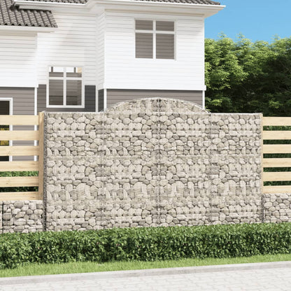 Cestas De Gaviones 2 Uds Forma De Arco Hierro 300x30x180/200 Cm_1