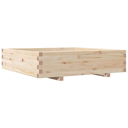 Jardinera Madera Maciza De Pino 100x100x26,5 Cm_0