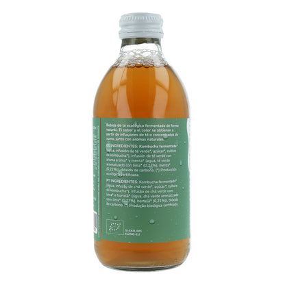 Pack 6x Kombucha ECO té verde y lima Planeta Huerto 330 ml