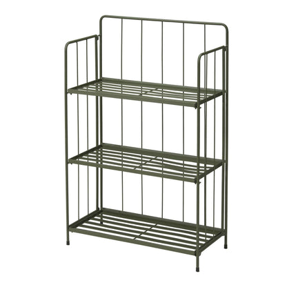 Well Home - Jardinera 3 Niveles Metal Verde Diseño Plegable H.90cm.