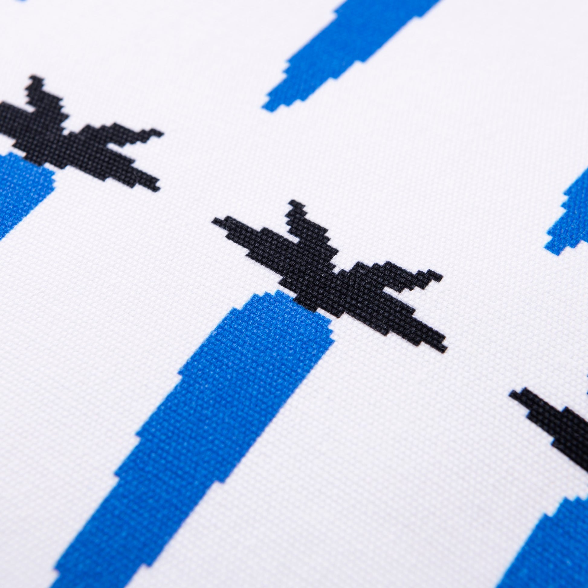 Cojin 40x40cm Relleno 300gr Poliester 100% Algodon Canvas 300gsm Zanahoria Azul Benetton_4