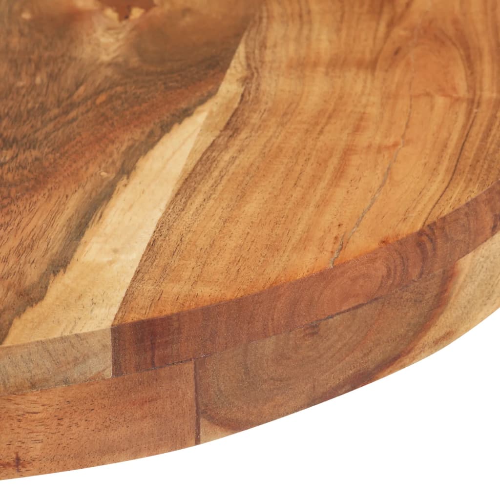 Mesa De Bar Redonda Madera Maciza De Mango Ø60x110 Cm_2