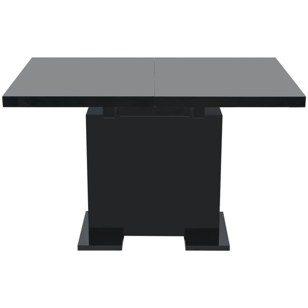 Mesa De Comedor Extensible Negra Con Brillo_3