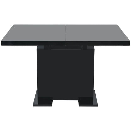 Mesa De Comedor Extensible Negra Con Brillo_3