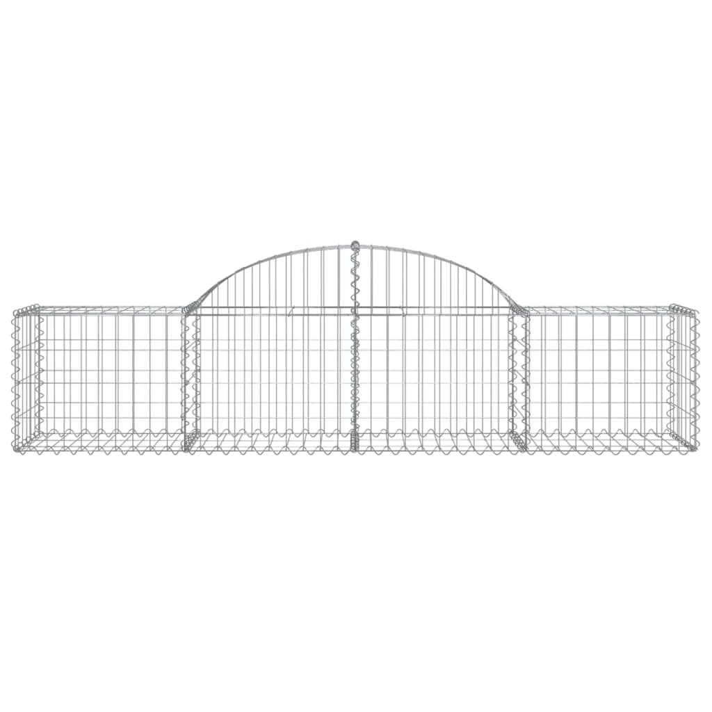 Cestas De Gaviones 50 Uds Forma De Arco Hierro 200x50x40/60 Cm_3