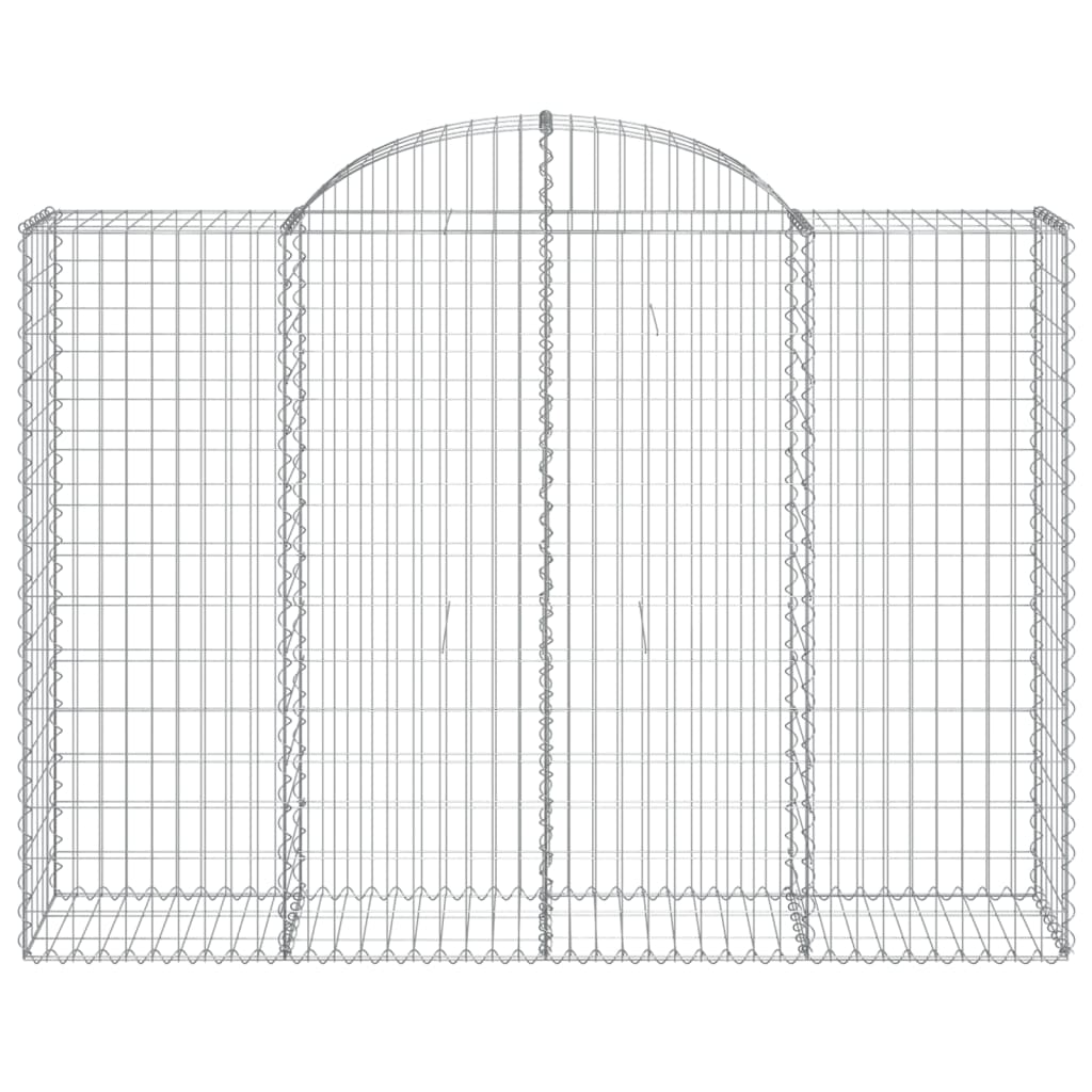 Cestas Gaviones 18 Uds Forma De Arco Hierro 200x50x140/160 Cm_3