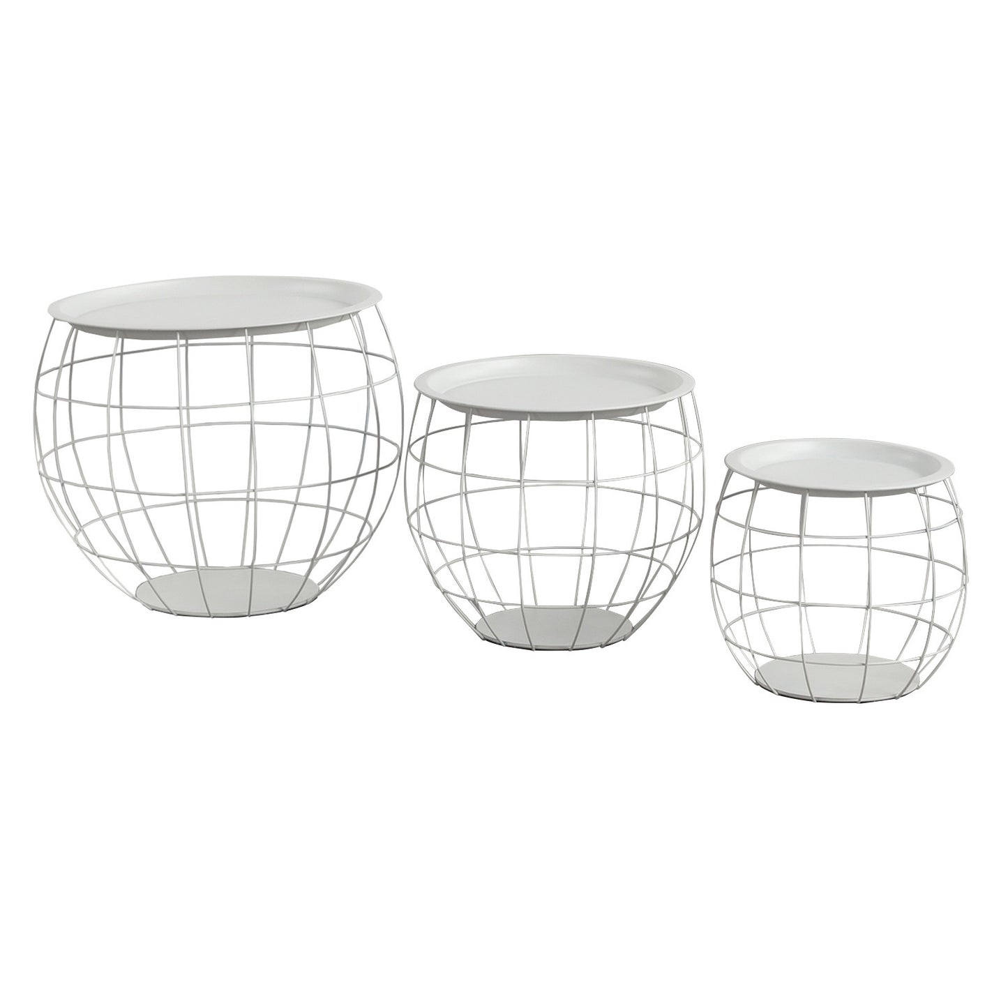 Kit 3 Mesitas De Centro Redondas Baloon Thinia Home_0