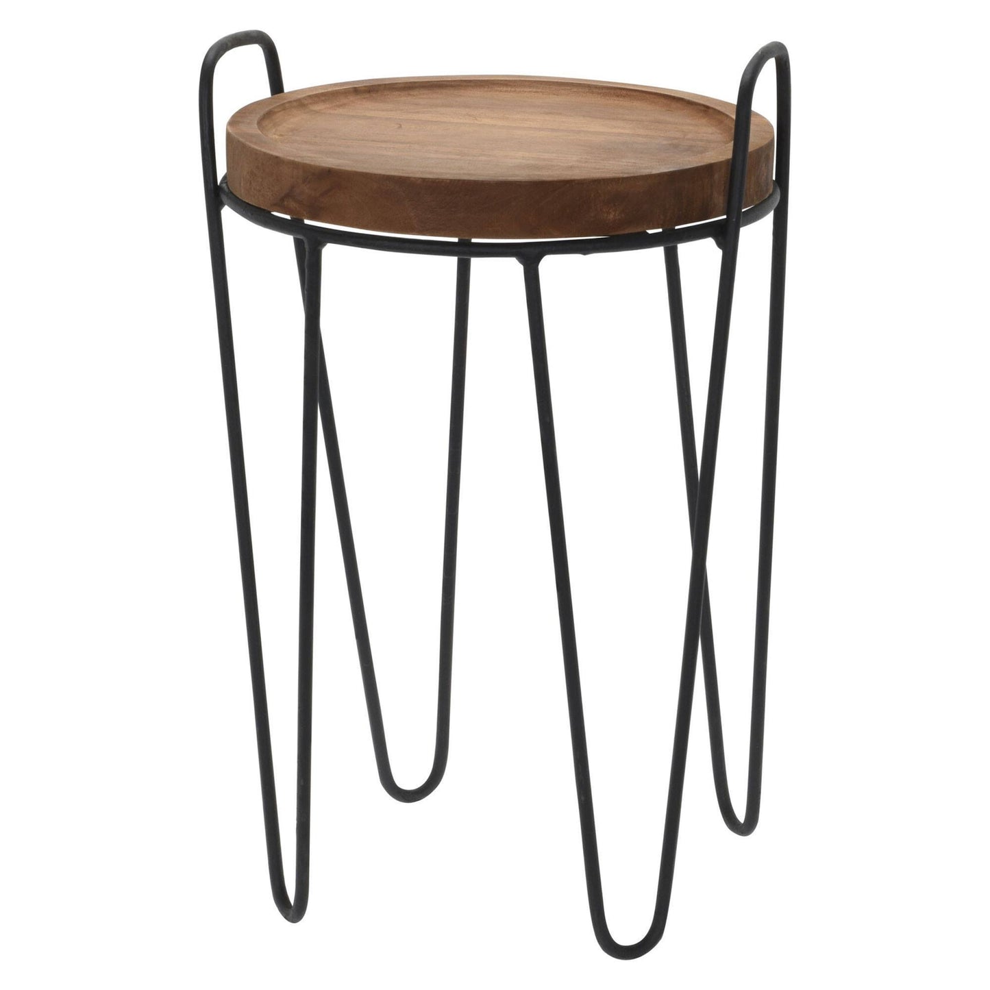 Well Home Juego De 2 Mesas Centro Color Natural Ø28ø38cm