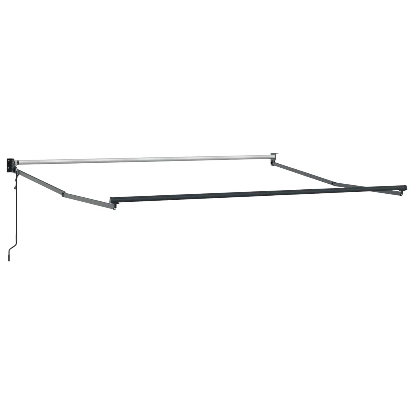 Toldo Retráctil Blanco 350 X 250 Cm Poliéster Y Metal_4
