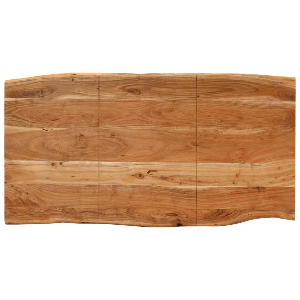 Mesa De Comedor De Madera Maciza De Acacia 154x80x76 Cm_4