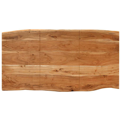 Mesa De Comedor De Madera Maciza De Acacia 154x80x76 Cm_4