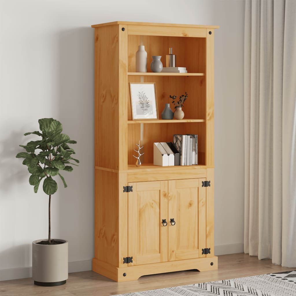 Aparador Corona Range De Pino Mexicano 80x40x170 Cm_0