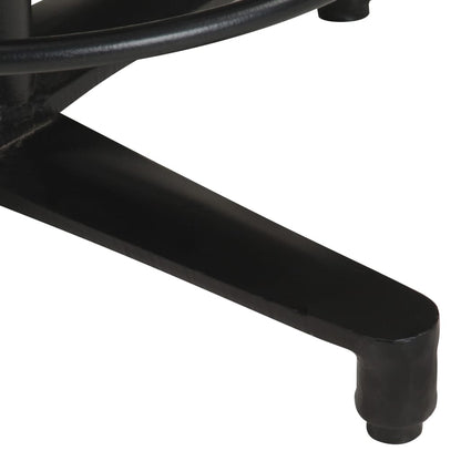 Taburetes De Barra De Cocina 2 Unidades Cuero Auténtico 66 Cm_4