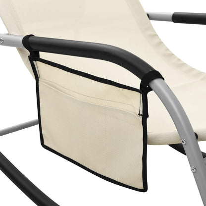 Vidaxl Tumbonas 2 Unidades Textilene Crema Y Gris_5