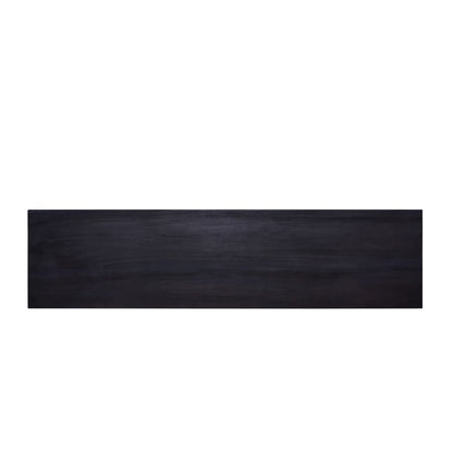 Mesa Consola De Madera Maciza De Caoba Negra 120x30x75 Cm_2